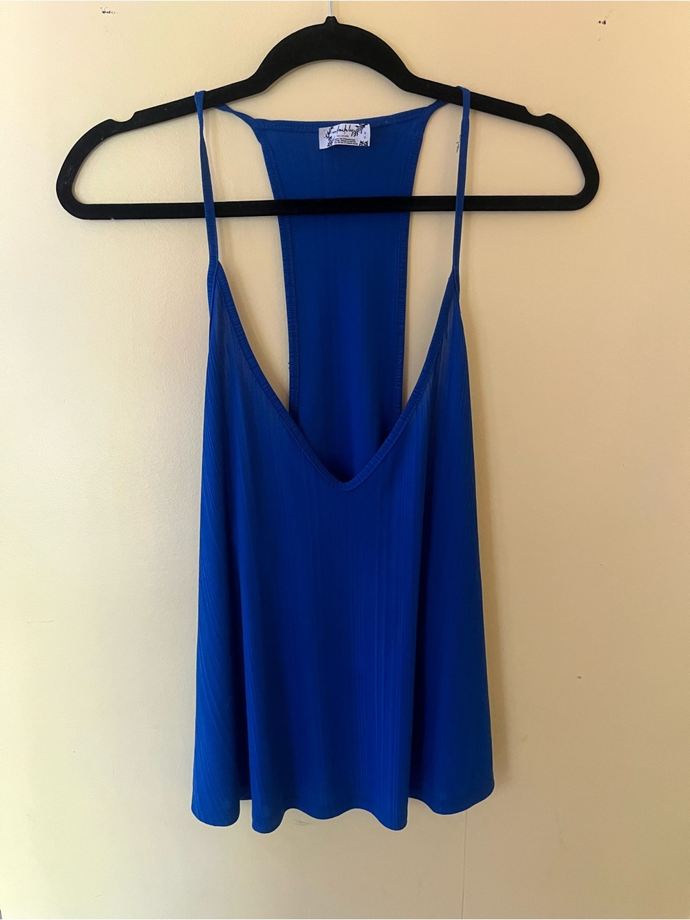 Intimately Free People Black & Blue Ribbed V-Neck Tank Top bundle - Picture 3 of 4